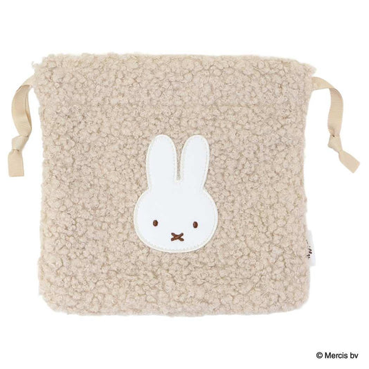 MIFFY BOA 巾着 巾着袋 ミッフィー ベージュ ディックブルーナ エフエービージャパン 小物入れ 絵本メール便可