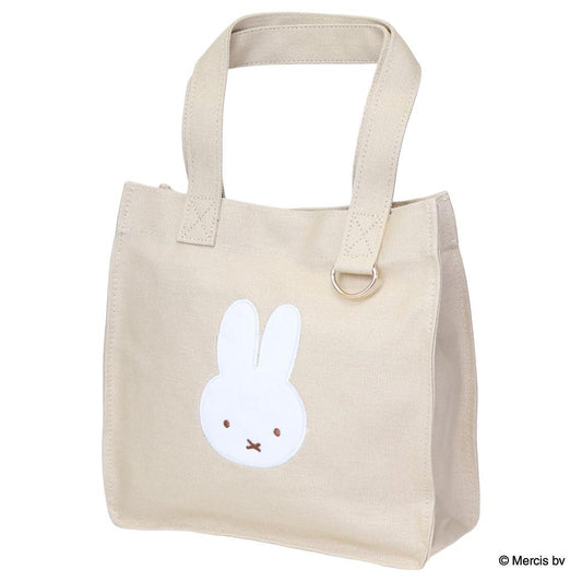 MIFFY BOA トートバッグ 手提げかばん ミッフィー ベージュ ディックブルーナ エフエービージャパン キャンバストート 絵本メール便可