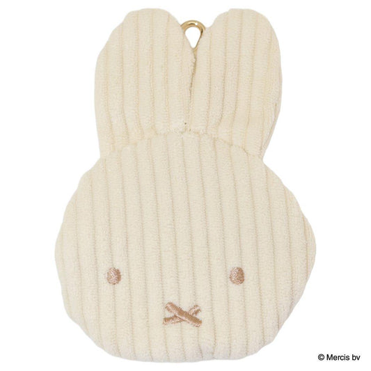 MIFFY CORDUROY ダイカットポーチ ミニポーチ ミッフィー アイボリー ディックブルーナ エフエービージャパン 小物入れ 絵本メール便可