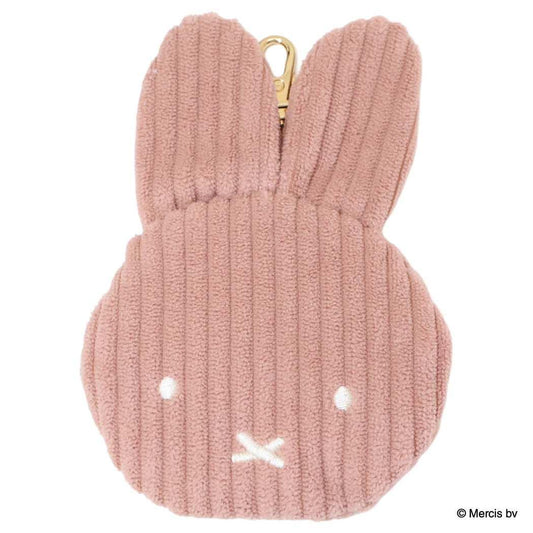 MIFFY CORDUROY ダイカットポーチ ミニポーチ ミッフィー ピンク ディックブルーナ エフエービージャパン 小物入れ 絵本メール便可