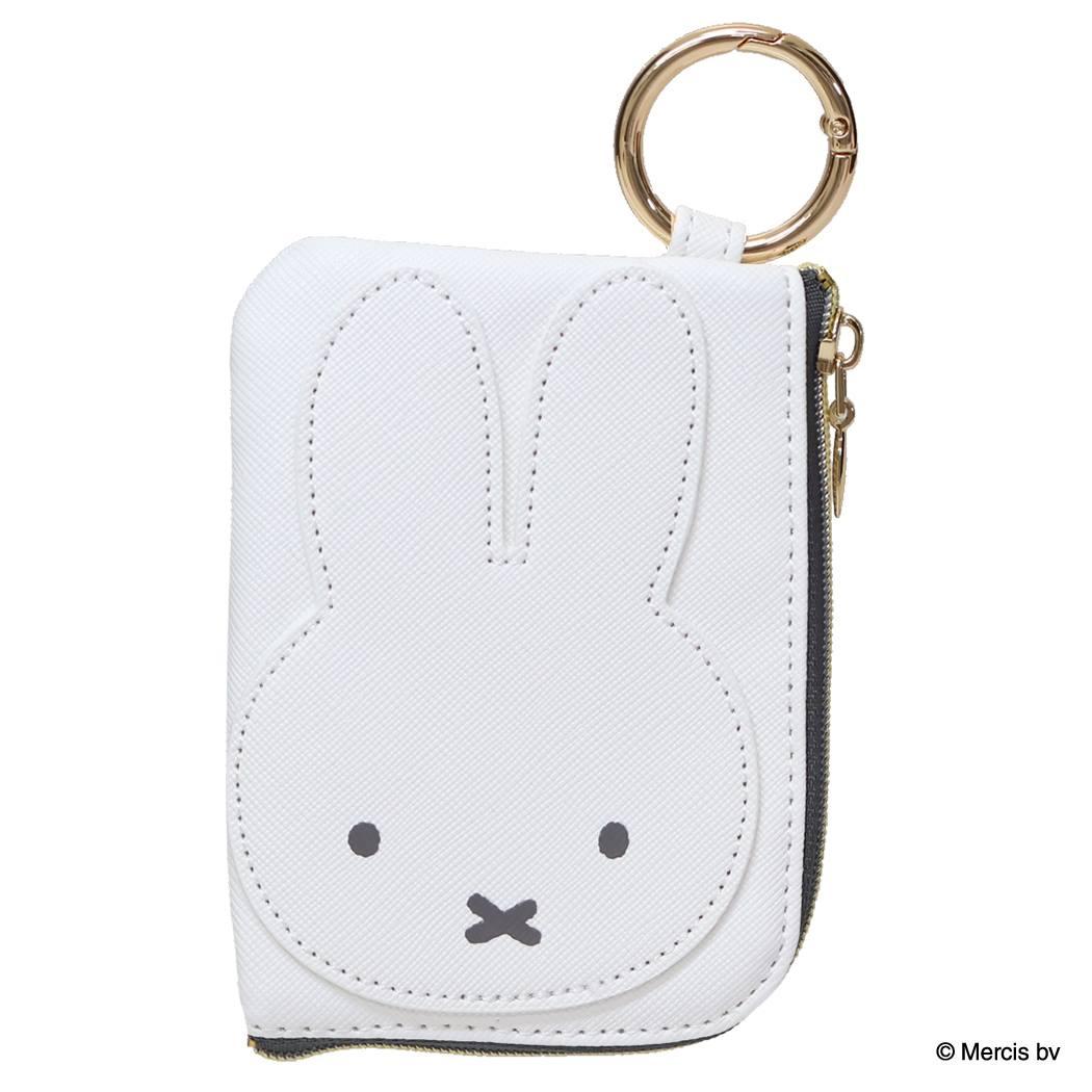 ミッフィー 定期入れ MIFFY LARGE MOTIF カード＆パスケース アイボリー ディックブルーナ エフエービージャパン ICカードケース 絵本キャラクター グッズ シネマコレクション