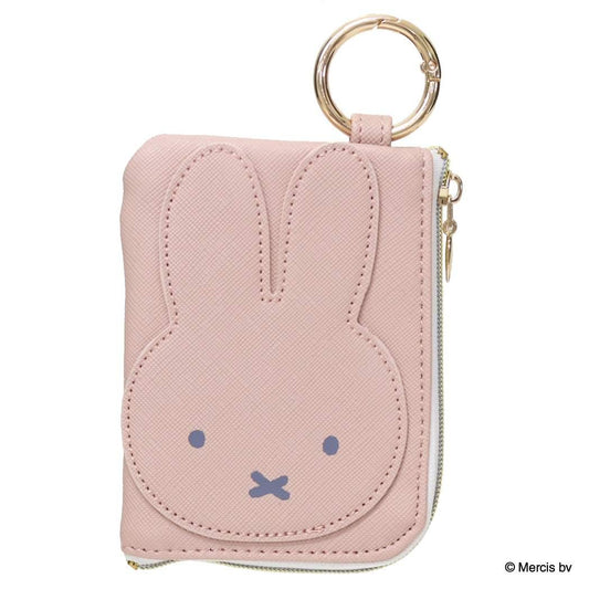 MIFFY LARGE MOTIF カード＆パスケース 定期入れ ミッフィー ピンク ディックブルーナ エフエービージャパン ICカードケース 絵本メール便可