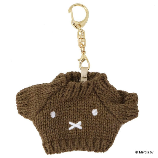 BRUNA KNIT MINI セーター型チャーム キーリング ミッフィー ブラウン ディックブルーナ エフエービージャパン バッグチャーム 絵本メール便可