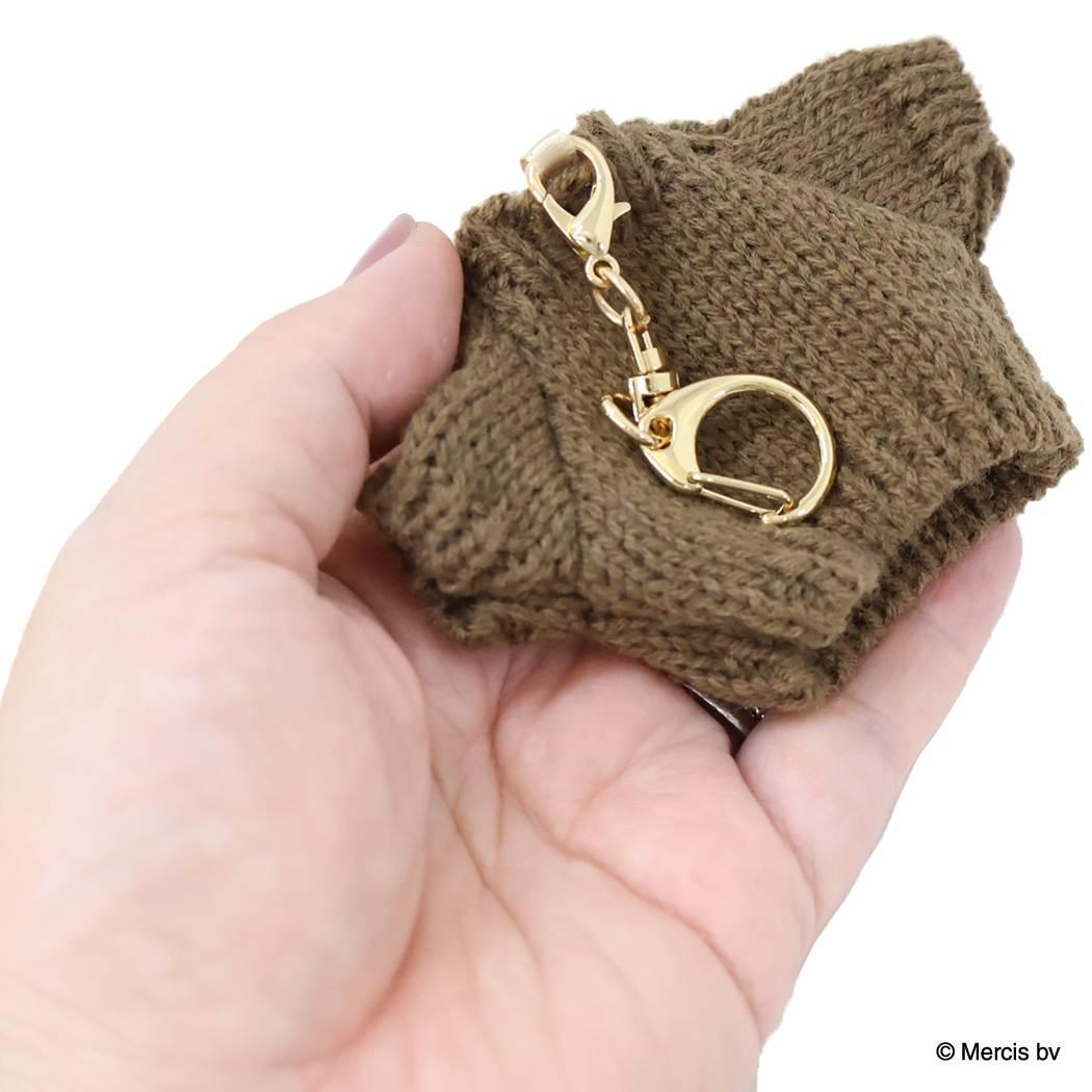BRUNA KNIT MINI セーター型チャーム キーリング ミッフィー ブラウン ディックブルーナ エフエービージャパン バッグチャーム 絵本メール便可