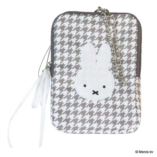 コイン＆パスケース 定期入れ ミッフィー Chidori＆Monotone 千鳥格子 ディックブルーナ エフエービージャパン ICカードケース 小銭入れ 絵本メール便可