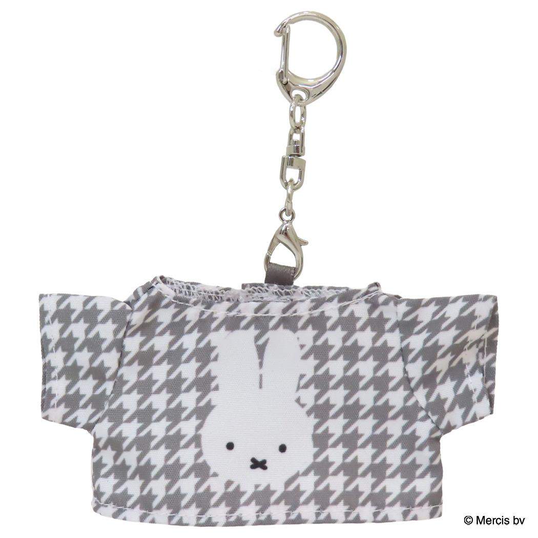 ミッフィー キーリング MINI Tシャツ型チャーム Chidori＆Monotone 千鳥格子 ディックブルーナ エフエービージャパン バッグチャーム 絵本キャラクター グッズ メール便可 シネマコレクション