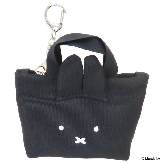 MINI トートチャーム キーリング ミッフィー Chidori＆Monotone ブラック ディックブルーナ エフエービージャパン バッグチャーム 小物入れ 絵本