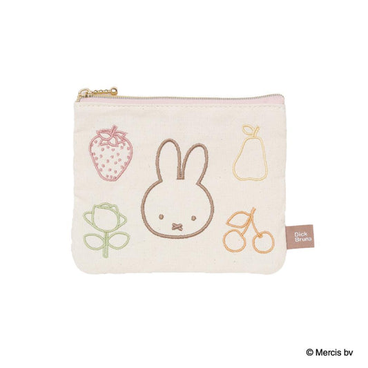 BRUNA Colorful Line ミニフラットポーチ 平ポーチ ミッフィー ディックブルーナ エフエービージャパン 小物入れ 絵本メール便可