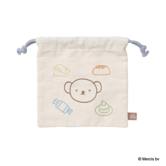 BRUNA Colorful Line きんちゃくポーチ 巾着袋 ミッフィー ボリス ディックブルーナ エフエービージャパン 小物入れ メイクポーチ 絵本メール便可