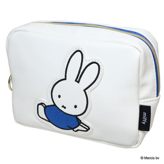 MIFFY PATCH スクエアポーチ コスメポーチ ミッフィー ブルーナブルー ディックブルーナ エフエービージャパン 小物入れ メイクポーチ 絵本