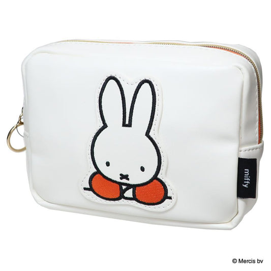 MIFFY PATCH スクエアポーチ コスメポーチ ミッフィー ブルーナレッド ディックブルーナ エフエービージャパン 小物入れ メイクポーチ 絵本