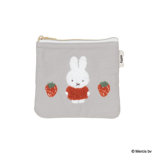MIFFY RED＆PINK ティッシュポーチ ミニポーチ ミッフィー イチゴ ディックブルーナ エフエービージャパン 小物入れ 絵本メール便可