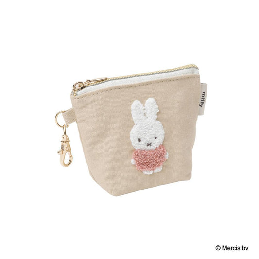 MIFFY RED＆PINK マイクロミニ台形ポーチ ミニポーチ ミッフィー チューリップ ディックブルーナ エフエービージャパン 小物入れ 絵本