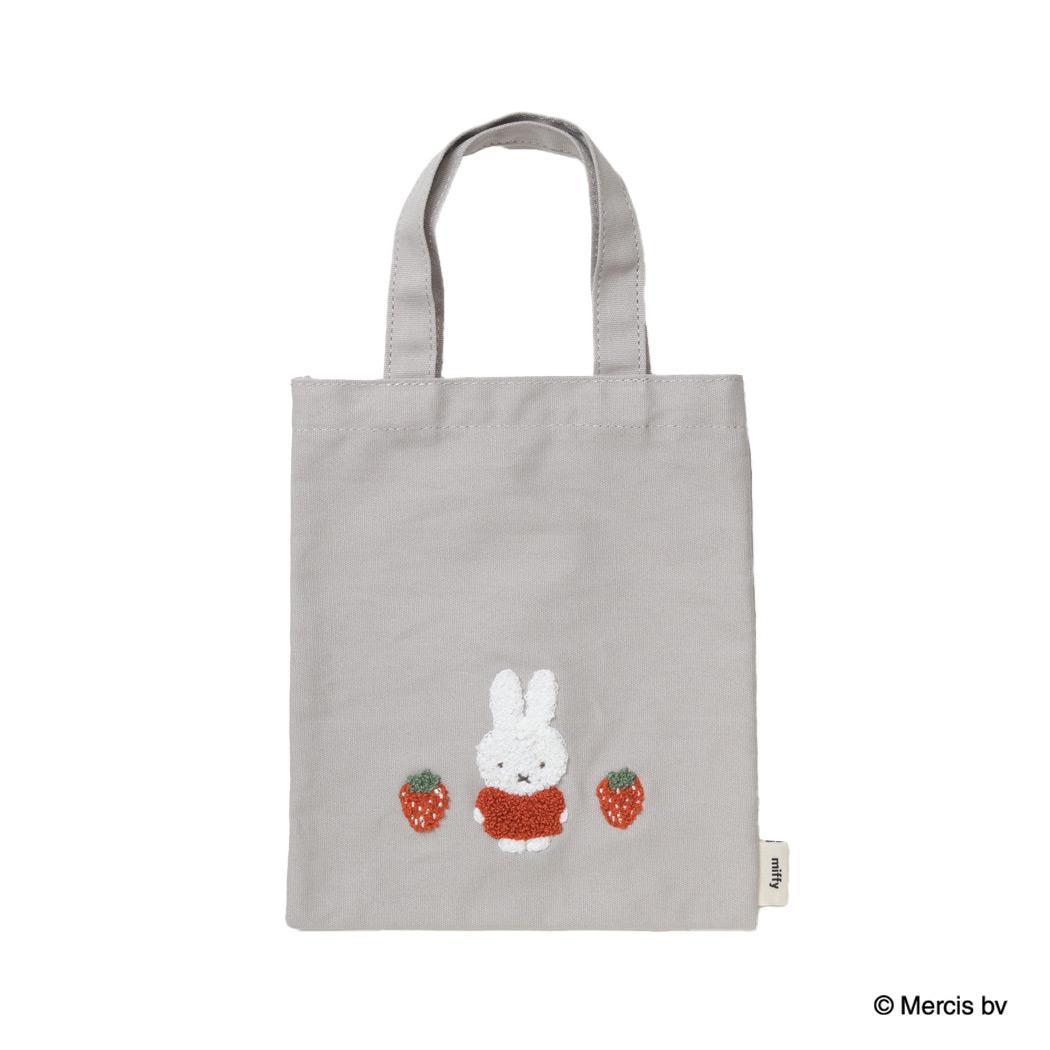 ミッフィー 手提げかばん MIFFY RED＆PINK ミニトートバッグ イチゴ ディックブルーナ エフエービージャパン プレゼント 絵本キャラクター グッズ メール便可 シネマコレクション