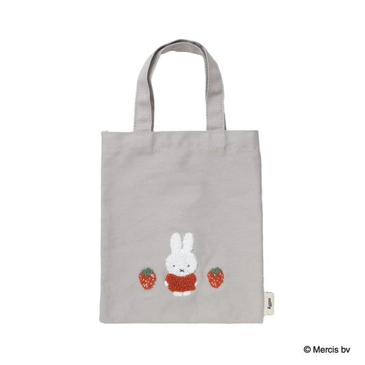 MIFFY RED＆PINK ミニトートバッグ 手提げかばん ミッフィー イチゴ ディックブルーナ エフエービージャパン プレゼント 絵本メール便可
