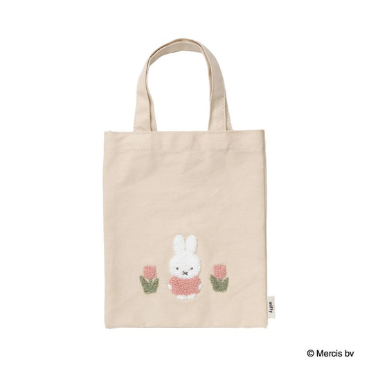 MIFFY RED＆PINK ミニトートバッグ 手提げかばん ミッフィー チューリップ ディックブルーナ エフエービージャパン プレゼント 絵本メール便可