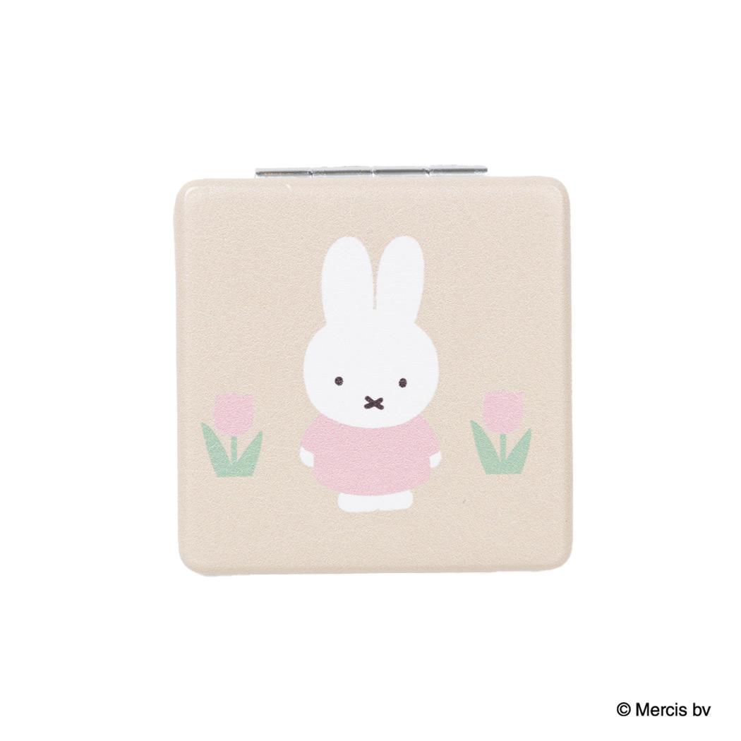ミッフィー 手鏡 MIFFY RED＆PINK コンパクトミラー チューリップ ディックブルーナ エフエービージャパン 折りたたみミラー 絵本キャラクター グッズ メール便可 シネマコレクション