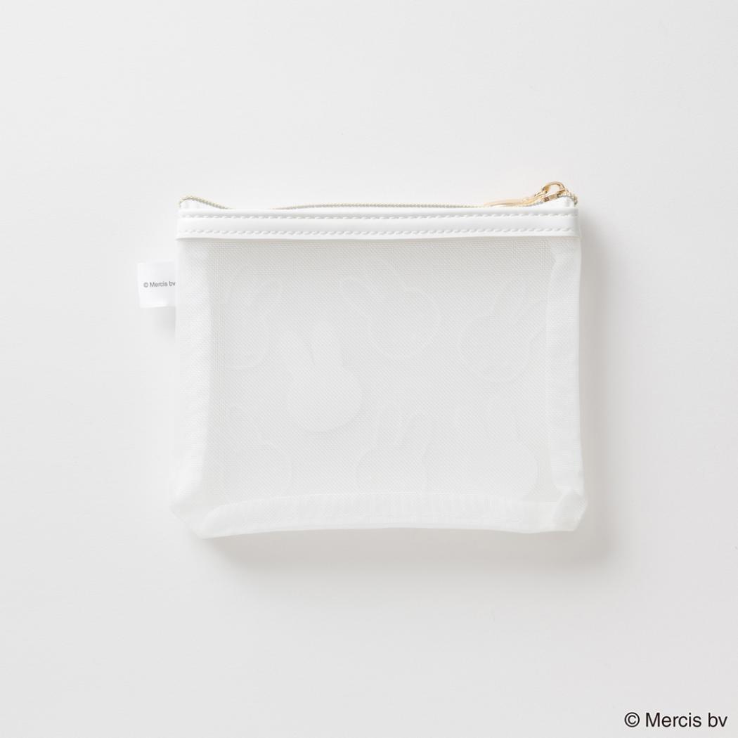 MIFFY FLOCKY ミニフラットポーチ 平ポーチ ミッフィー ホワイト ディックブルーナ エフエービージャパン 小物入れ 絵本メール便可