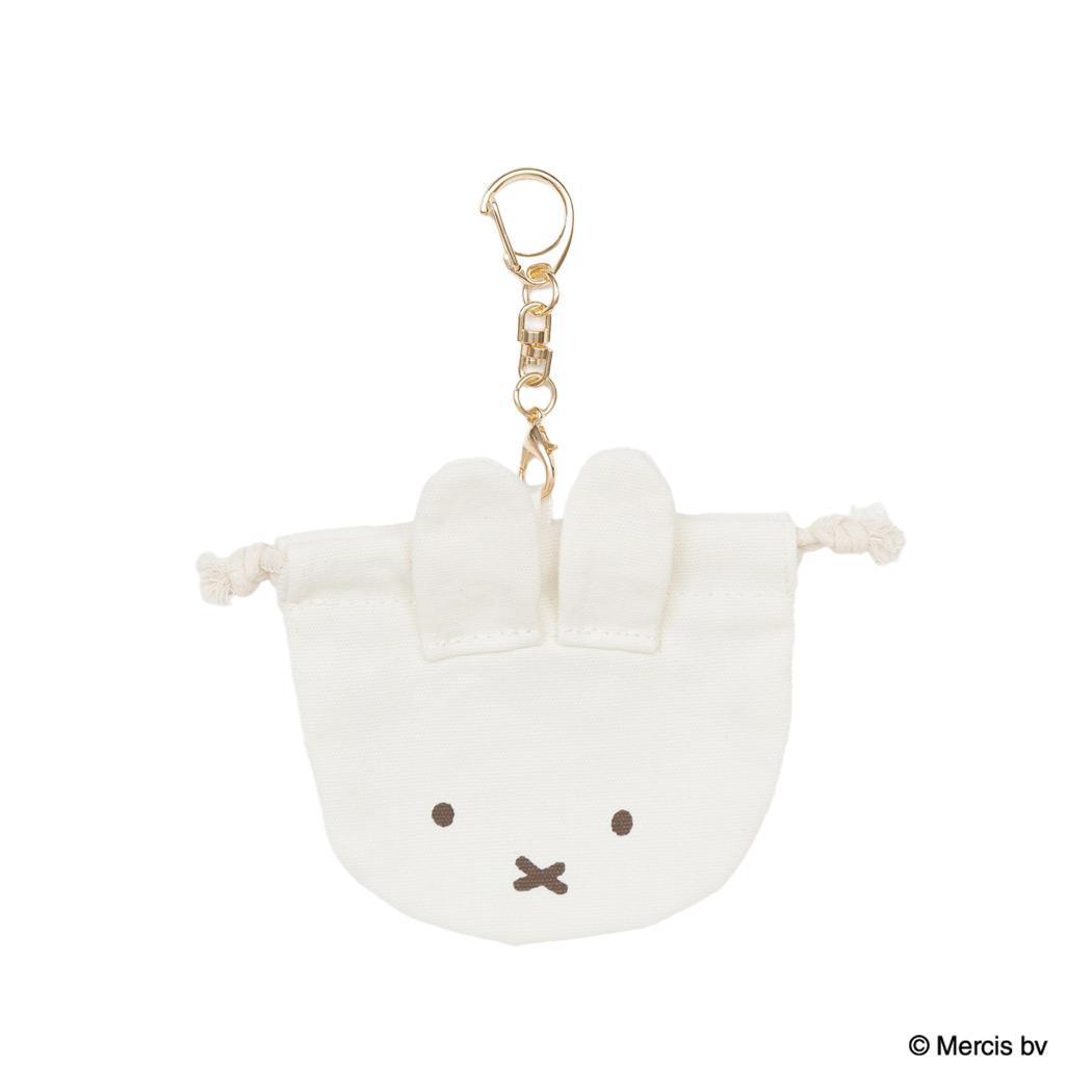 BRUNA BASIC MINI 巾着チャーム キーホルダー ミッフィー ディックブルーナ エフエービージャパン プレゼント 小物入れ 絵本メール便可