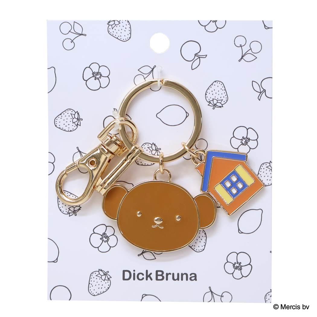 ミッフィー キーリング BRUNA FACE＆MOTIF 合金チャーム HOUSE ディックブルーナ エフエービージャパン バッグチャーム 絵本キャラクター グッズ シネマコレクション