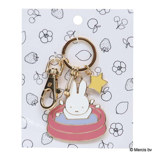 ミッフィー キーリング 合金 チャーム MIFFY REFRESHING スター ディックブルーナ エフエービージャパン バッグチャーム プレゼント 絵本キャラクター グッズ メール便可 シネマコレクション