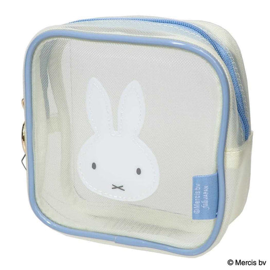 ミッフィー コスメポーチ スクエアポーチ BRUNA BICOLOR MESH アイボリー ディックブルーナ エフエービージャパン 小物入れ かわいい 絵本キャラクター グッズ シネマコレクション