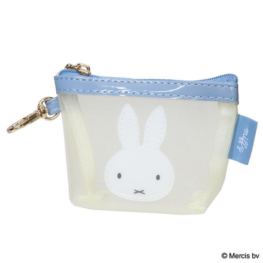 ミッフィー ミニポーチ マイクロ台形ポーチ BRUNA BICOLOR MESH アイボリー ディックブルーナ エフエービージャパン 小物入れ かわいい 絵本キャラクター グッズ メール便可 シネマコレクション
