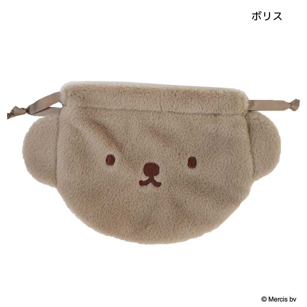 ミッフィー 巾着袋 ダイカット巾着 FACE FUR ボリス ディックブルーナ エフエービージャパン