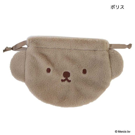 ミッフィー 巾着袋 ダイカット巾着 FACE FUR ボリス ディックブルーナ エフエービージャパン