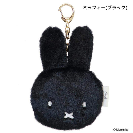 ミッフィー キーホルダー ダイカットミラー FACE FUR ミッフィー/ブラック ディックブルーナ エフエービージャパン
