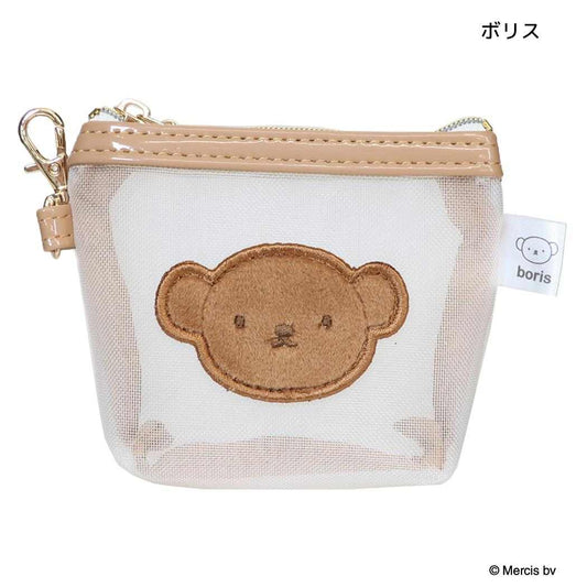 ミッフィー ミニポーチ マイクロミニ台形ポーチ MESH＆EMBROIDERY ボリス ディックブルーナ エフエービージャパン