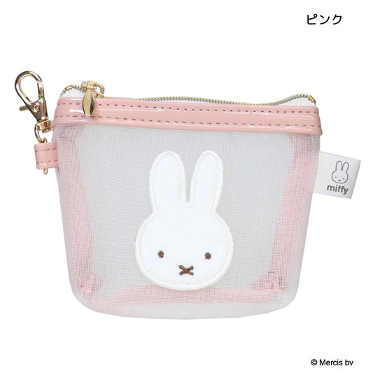 ミッフィー ミニポーチ マイクロミニ台形ポーチ MESH＆EMBROIDERY ピンク ディックブルーナ エフエービージャパン