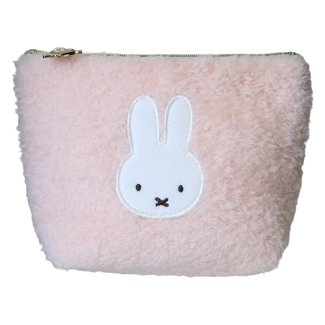miffy マルチポーチ ボア 台形ポーチ ピンク ディックブルーナ エフエービージャパン
