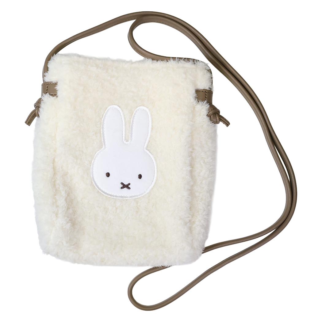 miffy 肩掛けバッグ ボア ショルダーバッグ アイボリー ディックブルーナ エフエービージャパン