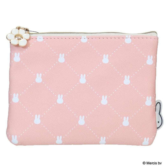 ミッフィー ミニポーチ ティッシュポーチ QUILTING PRINT ピンク ディックブルーナ エフエービージャパン