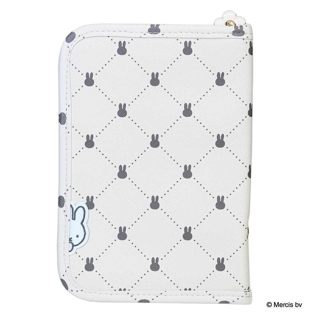 ミッフィー トラベルポーチ マルチケース QUILTING PRINT アイボリー ディックブルーナ エフエービージャパン