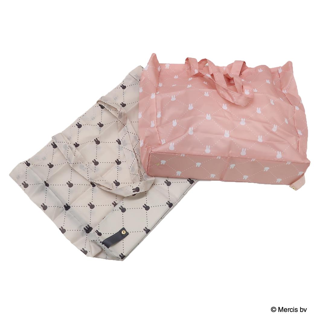 ミッフィー エコバッグ ショッピングバッグM QUILTING PRINT アイボリー ディックブルーナ エフエービージャパン