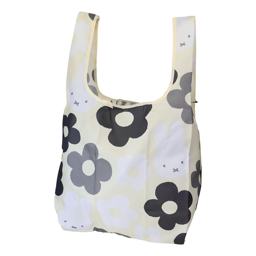 miffy エコバッグ BIG FLOWER ショッピングバッグS アイボリー ディックブルーナ エフエービージャパン