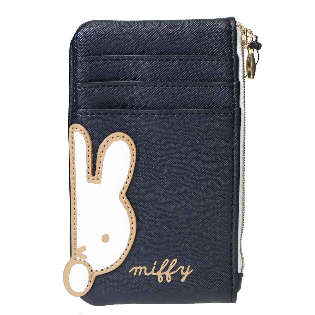miffy マルチケース OVER APPLIQUE フラグメントケース ブラック ディックブルーナ エフエービージャパン