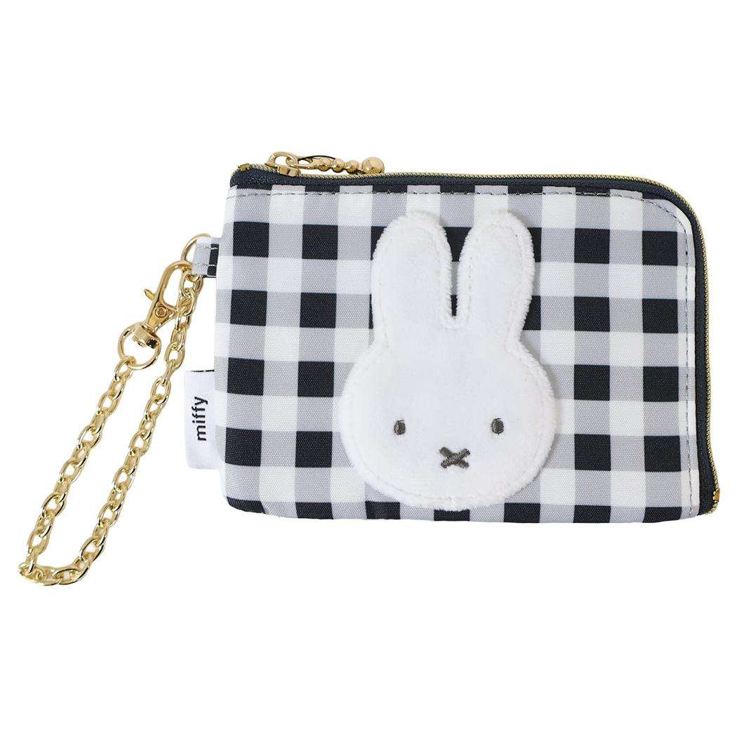 miffy マルチケース チェック コイン ＆ パスケース 定期入れ ミッフィー ディックブルーナ エフエービージャパン