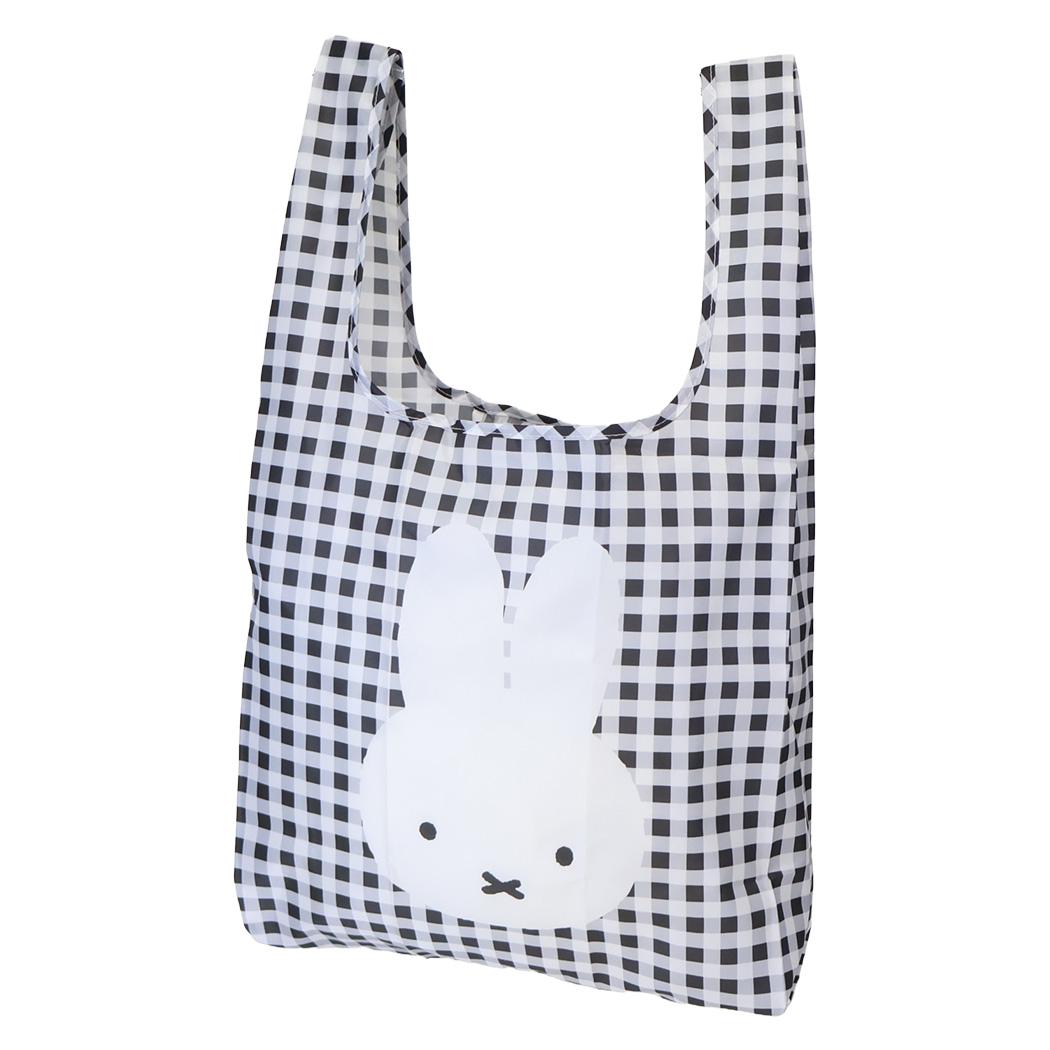 miffy エコバッグ チェック ショッピングバッグ S マイバッグ ミッフィー ディックブルーナ エフエービージャパン
