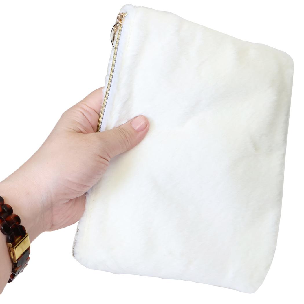 miffy 小物入れ LONG PILE フラットポーチ アイボリー ディックブルーナ エフエービージャパン