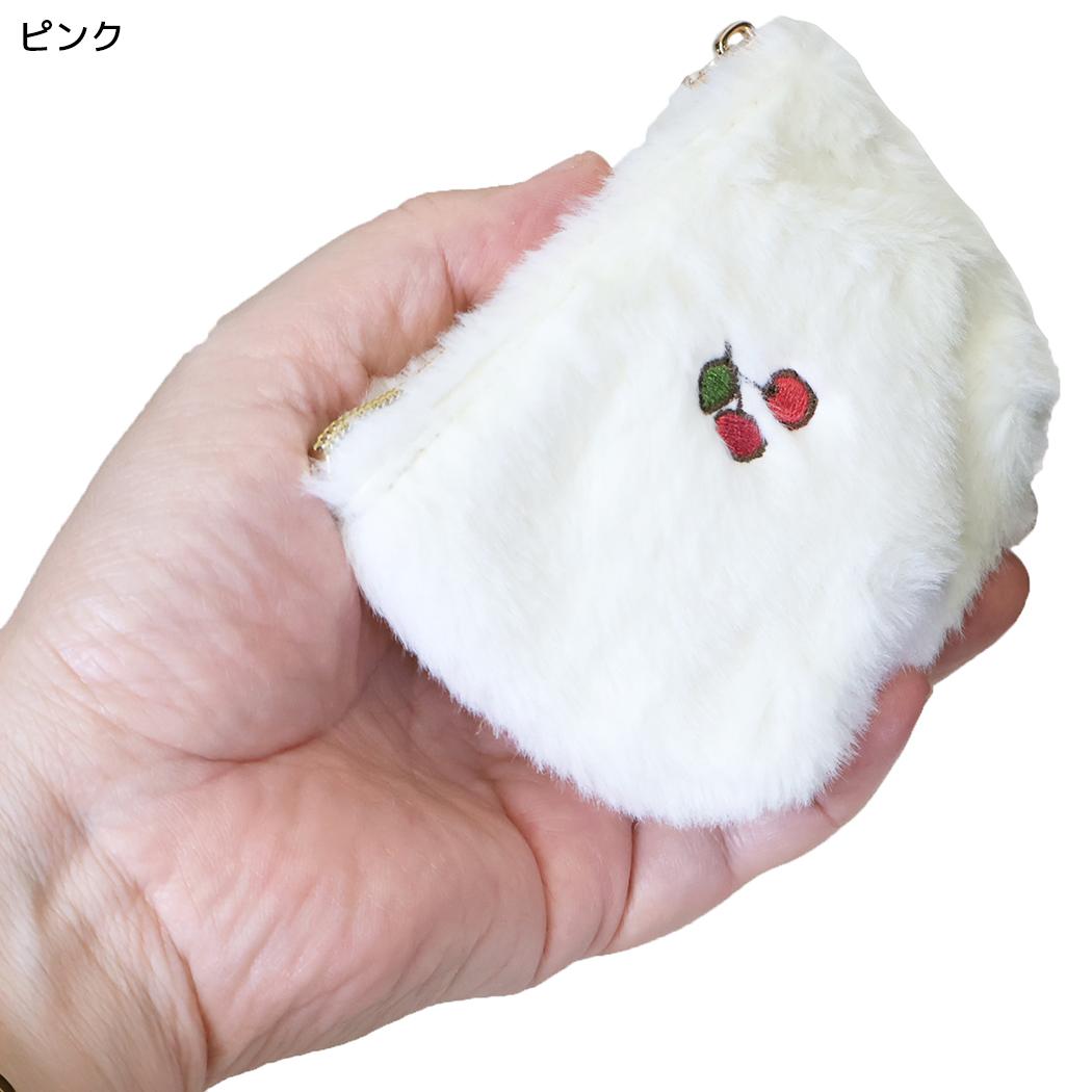 miffy 小物入れ LONG PILE マイクロミニ 台形ポーチ ピンク ディックブルーナ エフエービージャパン