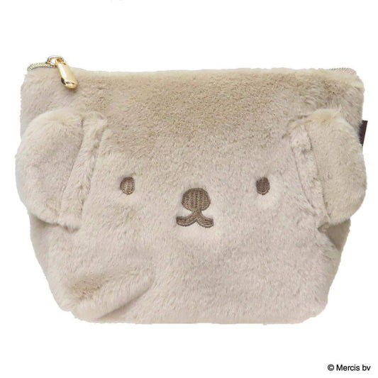 台形ポーチ ミニポーチ ミッフィー BRUNA FACE FUR ブラウン ディックブルーナ エフエービージャパン 小物入れ プレゼント ギフト雑貨 絵本メール便可