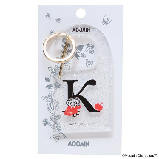ムーミン キーリング イニシャルカラビナチャーム リトルミイ K 北欧 エフエービージャパン MOOMIN INITIAL チャーム キャラクター グッズ メール便可 シネマコレクション