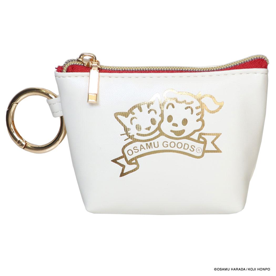 オサムグッズ ミニポーチ マイクロミニ台形ポーチ J＆C FOIL アイボリー Osamu Goods エフエービージャパン