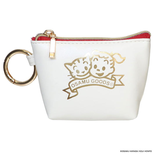 オサムグッズ ミニポーチ マイクロミニ台形ポーチ J＆C FOIL アイボリー Osamu Goods エフエービージャパン