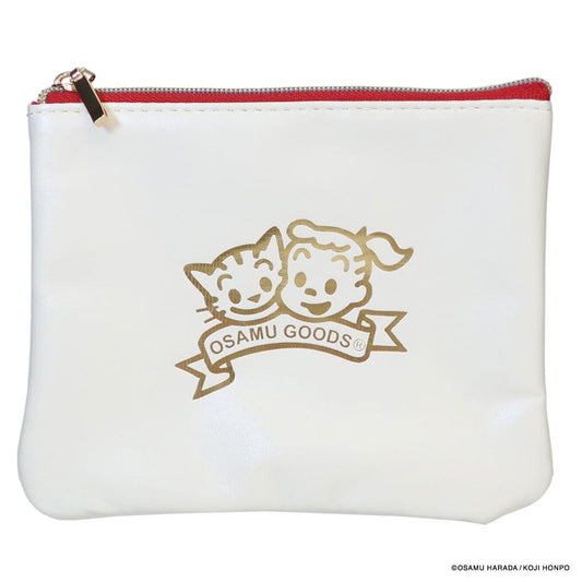 オサムグッズ ミニポーチ ミニフラットポーチ J＆C FOIL アイボリー Osamu Goods エフエービージャパン