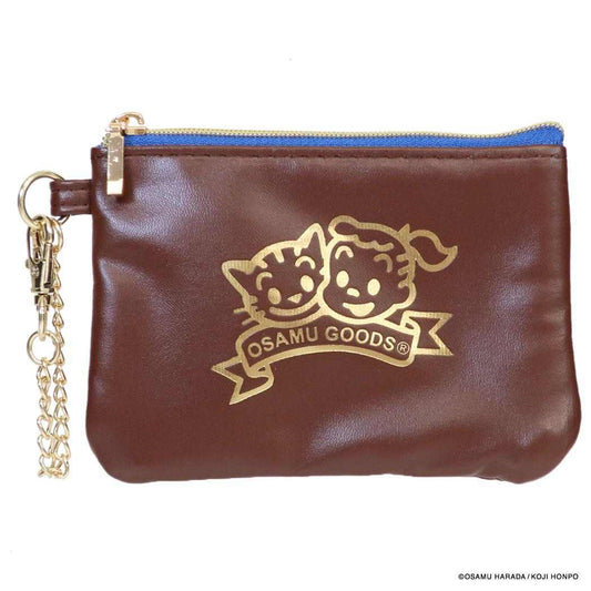 オサムグッズ 定期入れ コイン＆パスケース J＆C FOIL ブラウン Osamu Goods エフエービージャパン