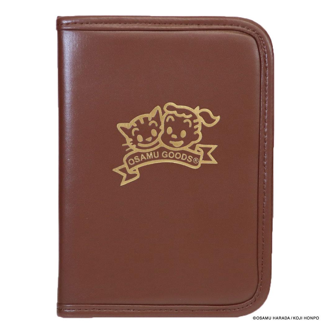 オサムグッズ トラベルポーチ マルチケース J＆C FOIL ブラウン Osamu Goods エフエービージャパン